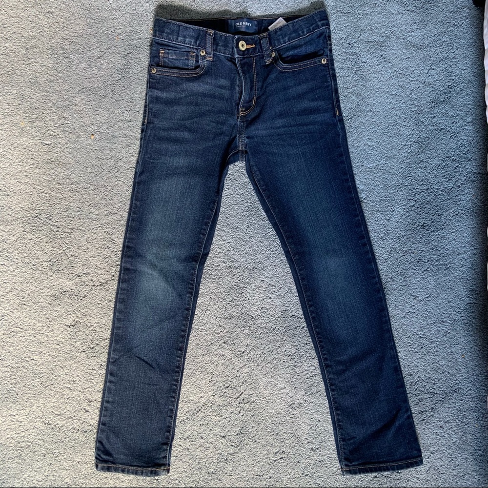 Old Navy boys slim dark jeans 8 regular